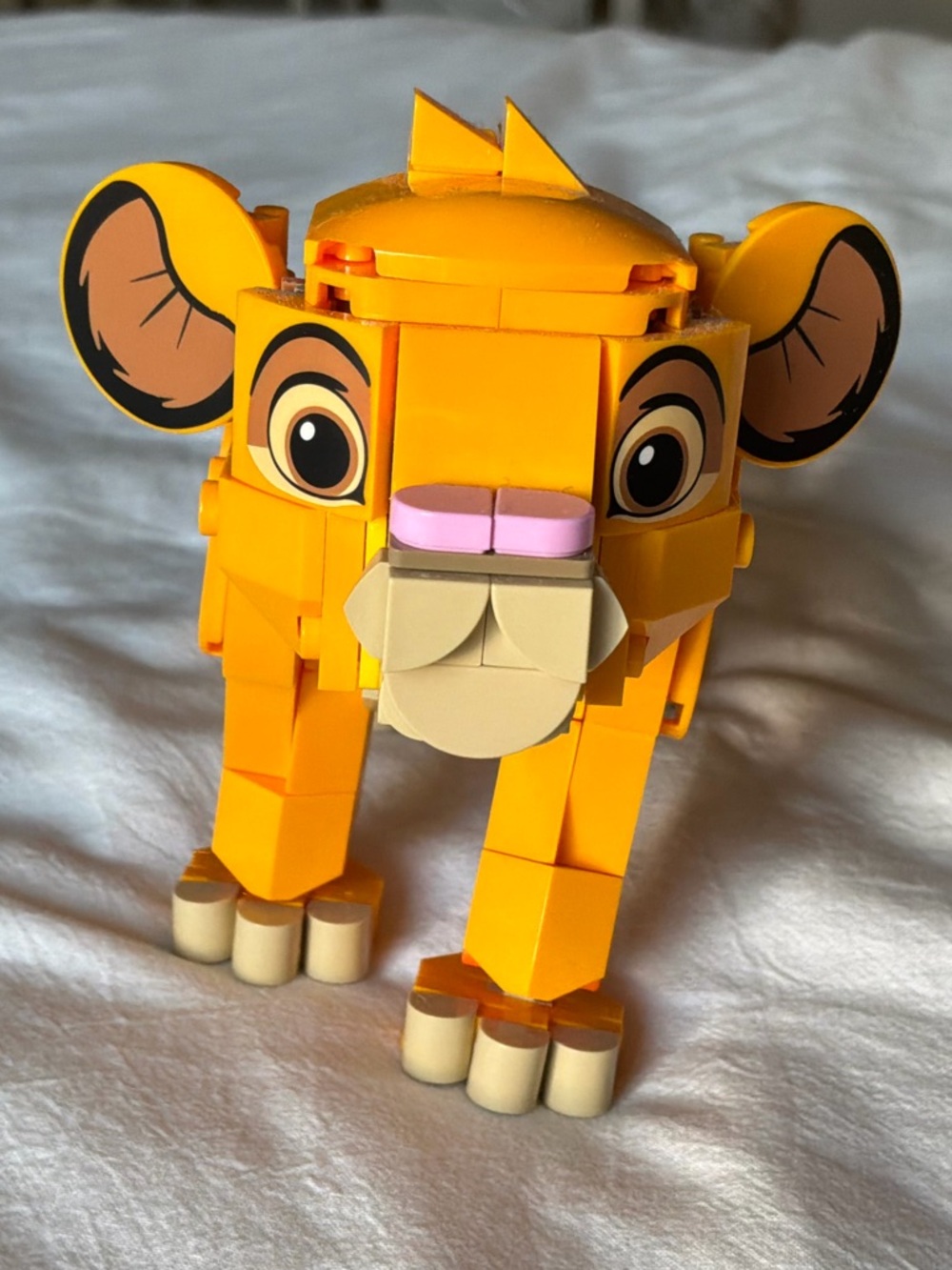 Lego Yellow Lion Buildable Figure with Pink Nose